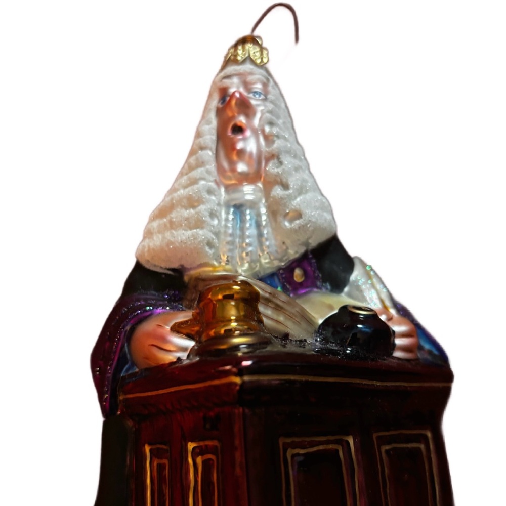 Polonaise “His Lordship” Kurt Adler KOMOZJA Judge Barrister Lawyer Ornament 2009